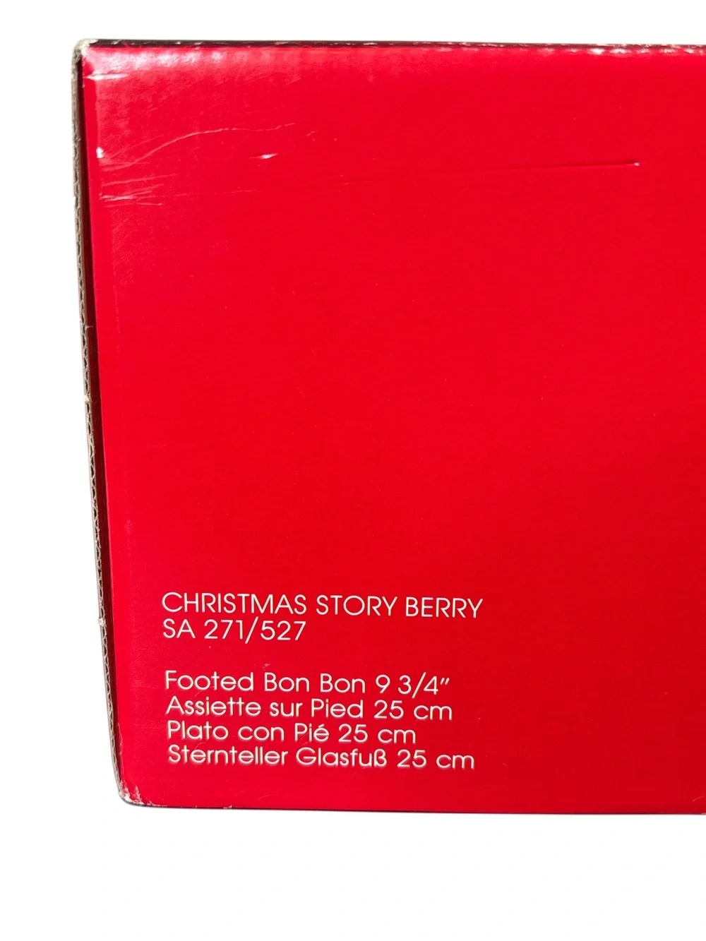 New Mikasa Christmas Story Berry Footed Bon Bon Tray